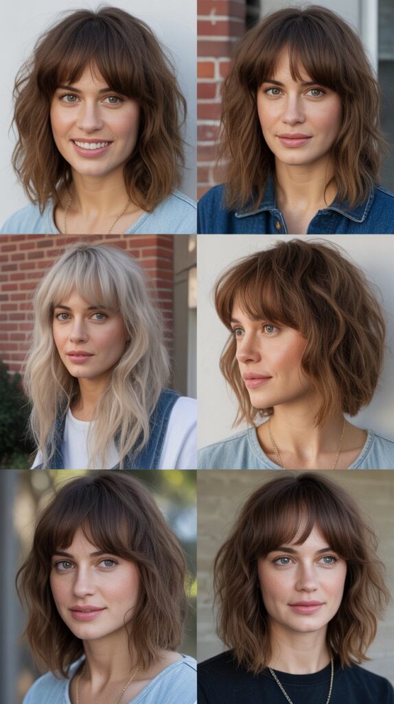 Tousled Bedhead Bangs