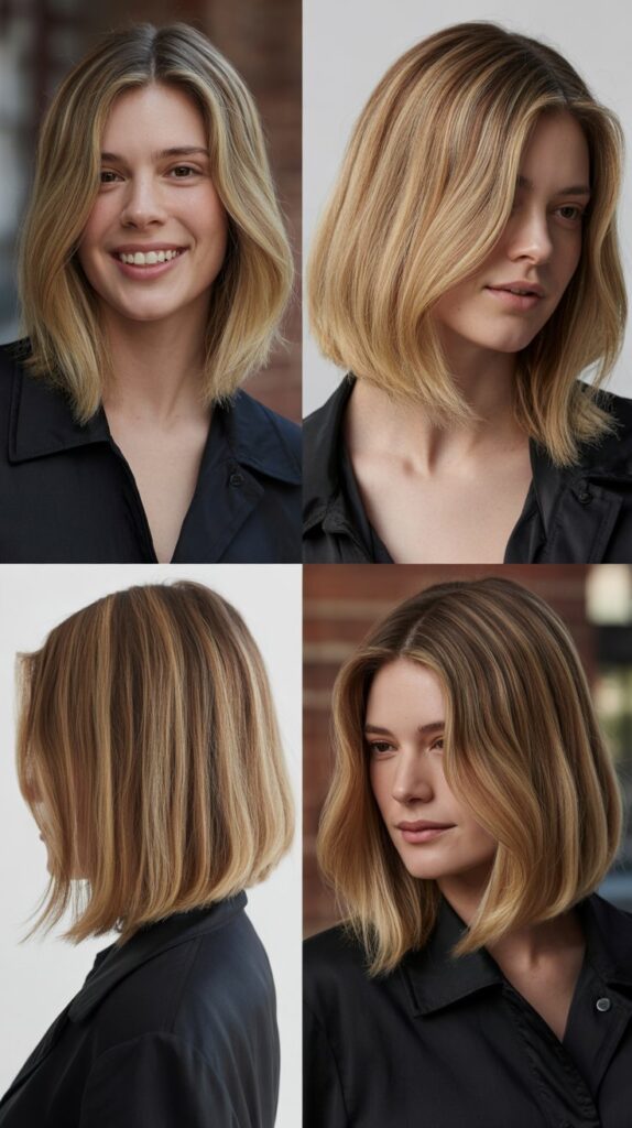 Long Bob With Soft Graduation and Invisible Layers