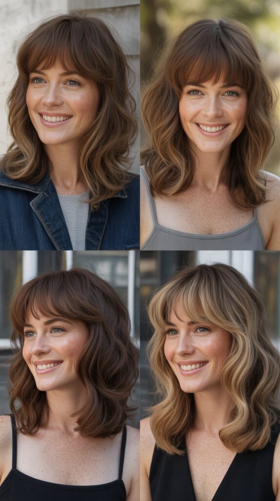 Feathered Bangs for Soft Volume