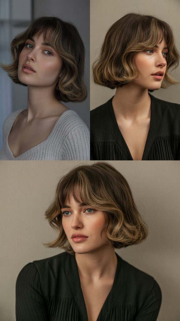 Baby Bangs with Graduated Layers