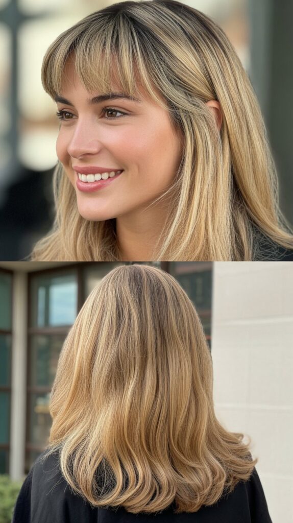 Layered Fringe with Straight-Through Back