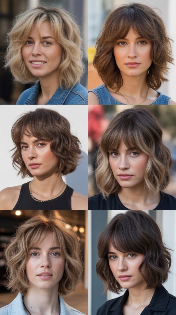 Layered Shag with Curtain Bangs