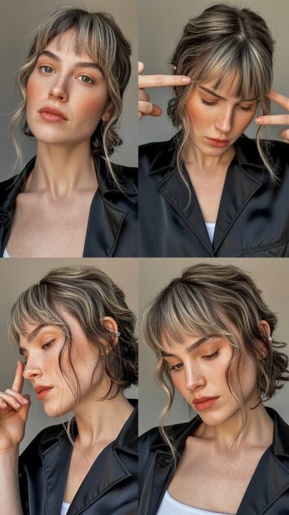 Piecey Curtain Bangs