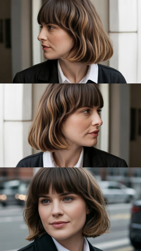 Graduated Bangs for Architectural Interest