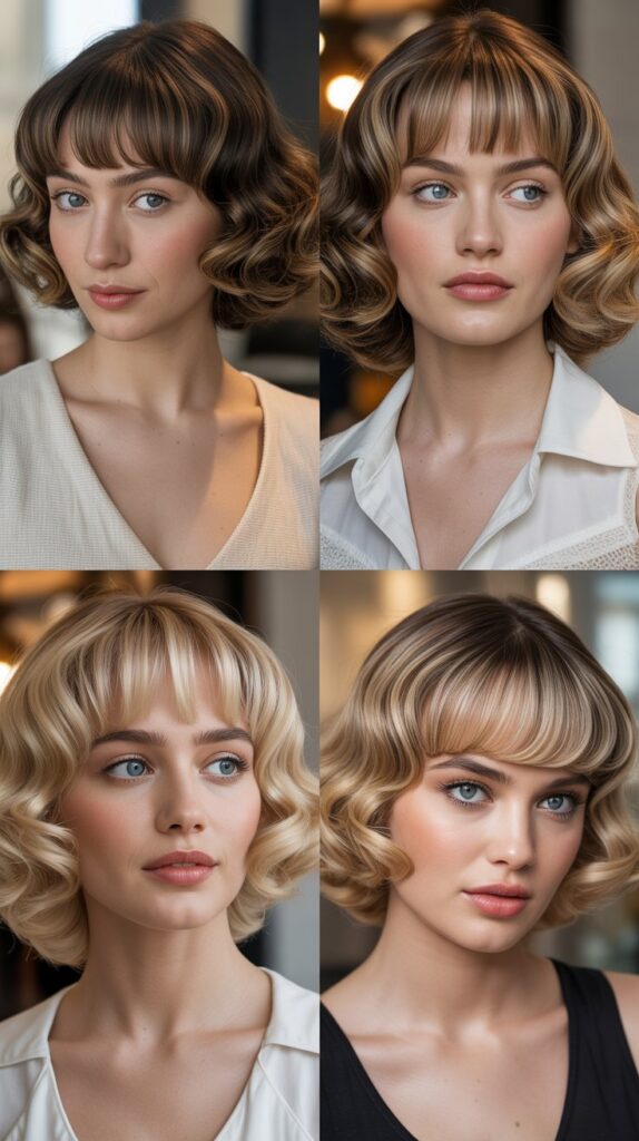 Arched Bangs with Voluminous Waves
