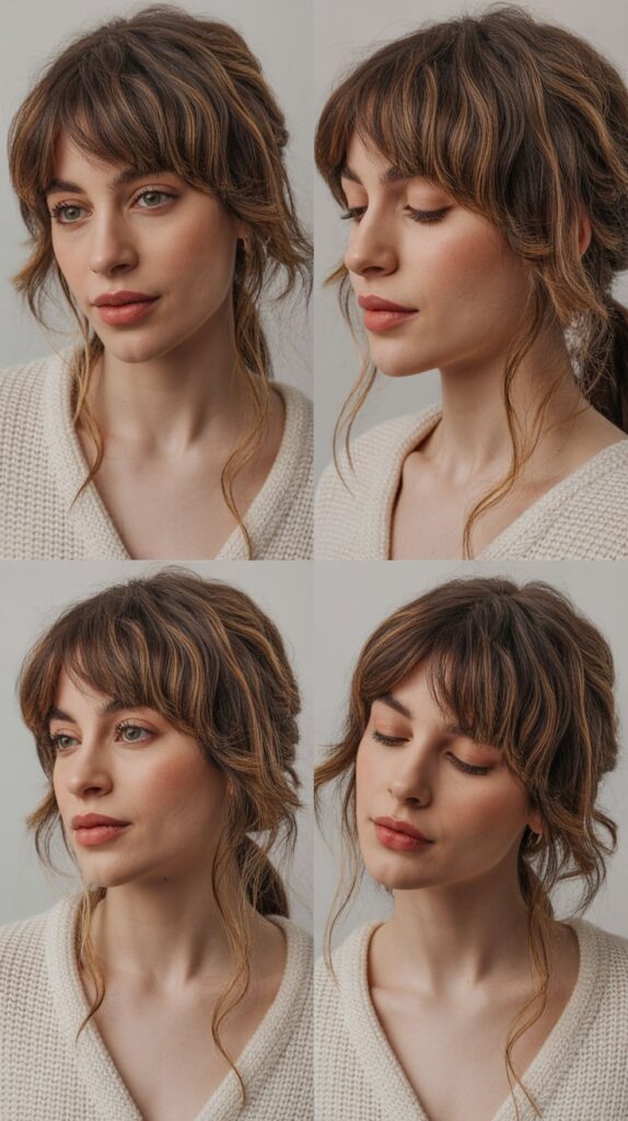 Soft Wispy Bangs for Delicate Beauty
