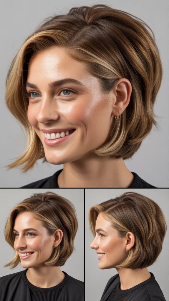 Graduated Bob With Extended Face Frames