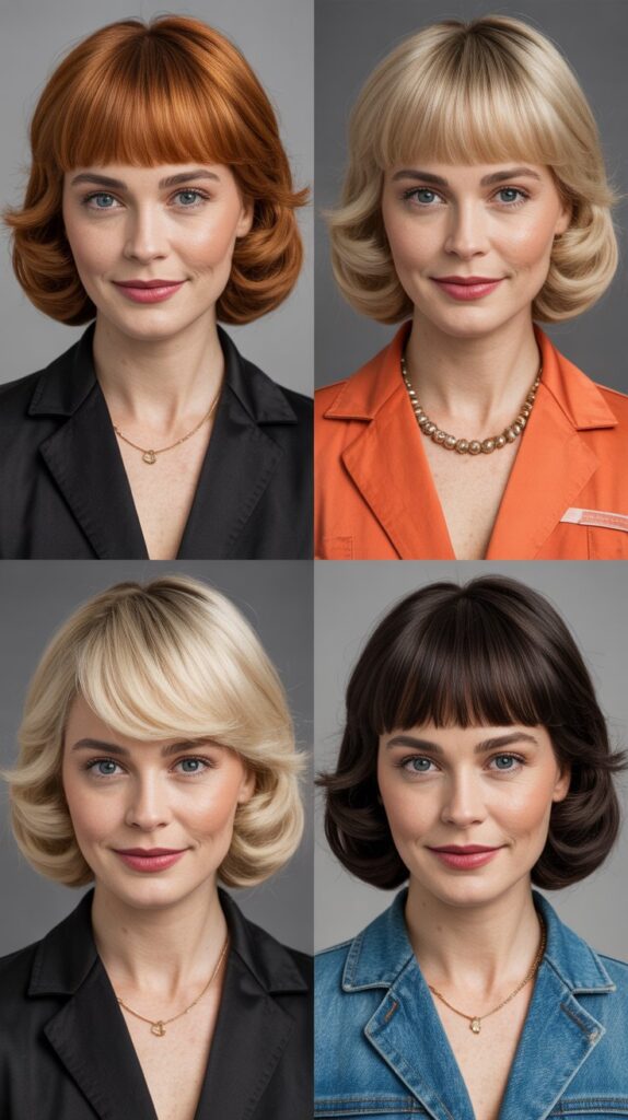 Blended Layers with Arched Bangs