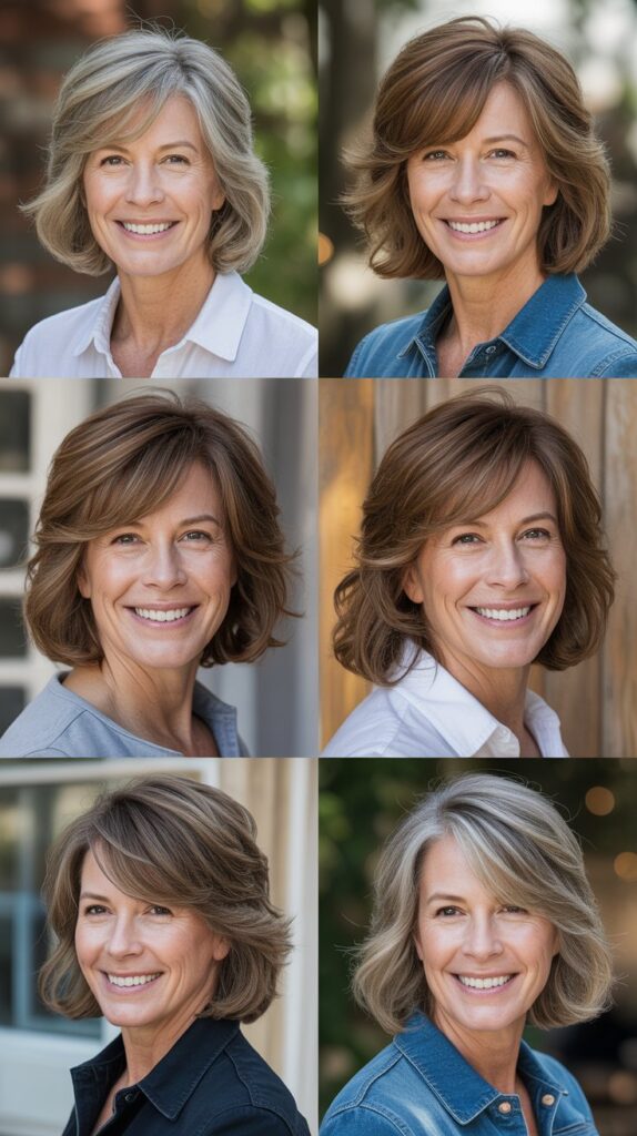 Blended Side Fringe with Medium Natural Texture