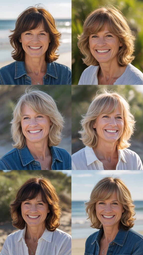 Textured Fringe with Medium Beachy Layers