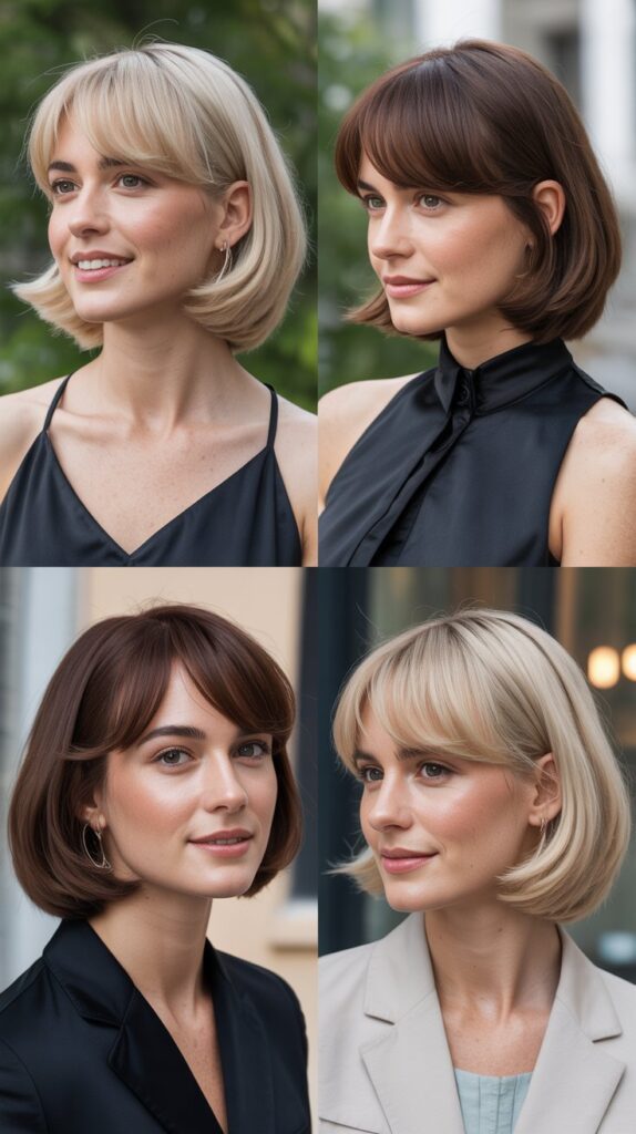 Soft Graduation with Full Side-Swept Fringe