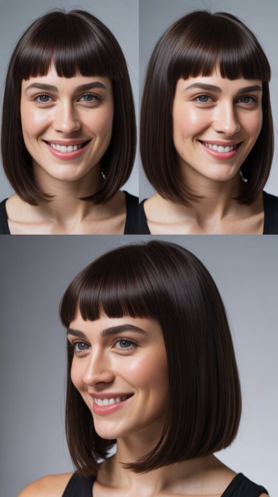 Blunt Bob with Baby Bangs