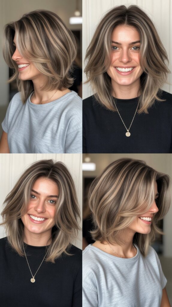 33 Best Long Haircuts With Flowy Front Layers 12 Layered Lob With Face-Framing