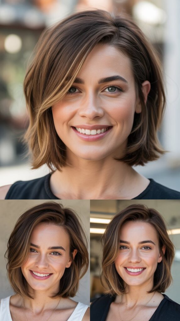 Layered Lob (Long Bob) With Extended Front
