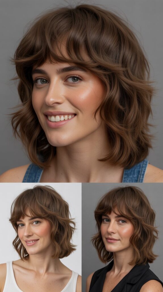 Piecey Fringe with Medium Textured Hair