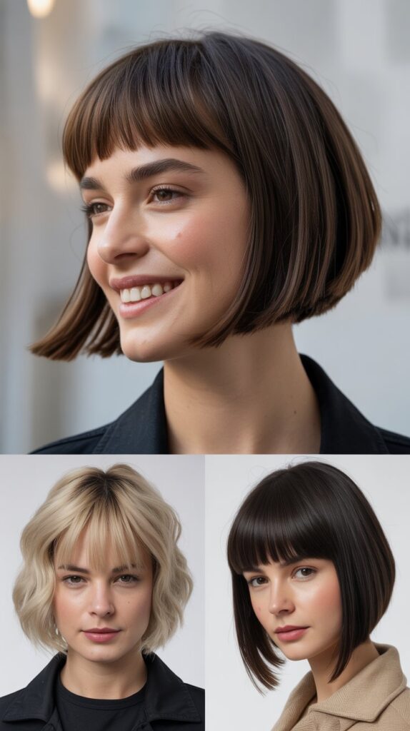 Graduated Bob Layers with Asymmetric Bangs