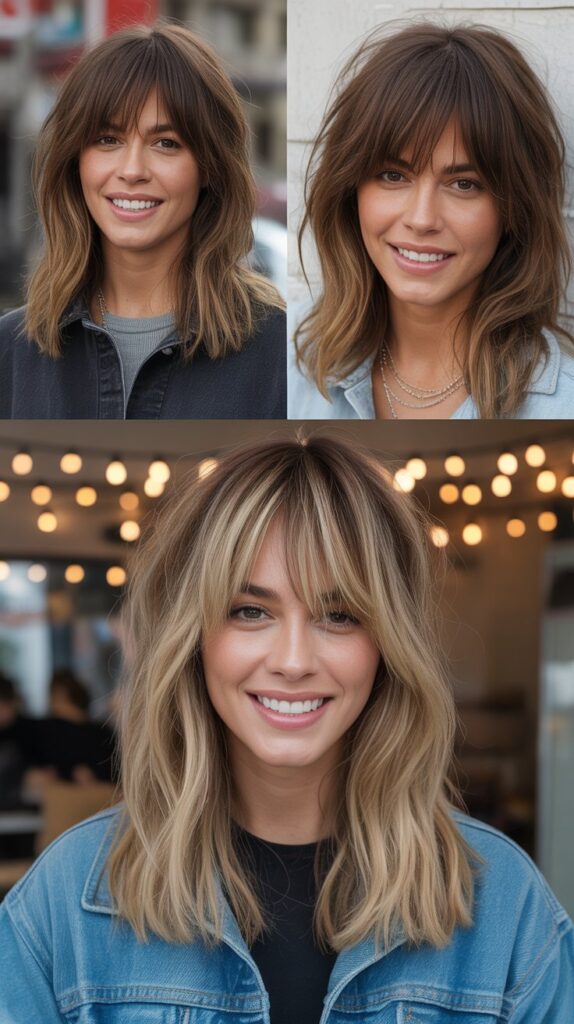 Long Bangs with Tousled Texture