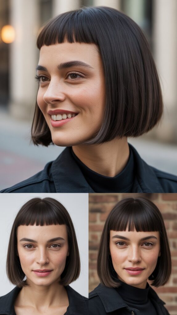 Straight Cut with Micro Bangs