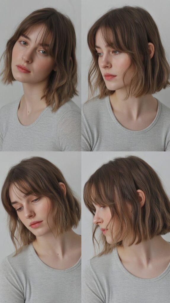 Invisible Layers with See-Through Bangs