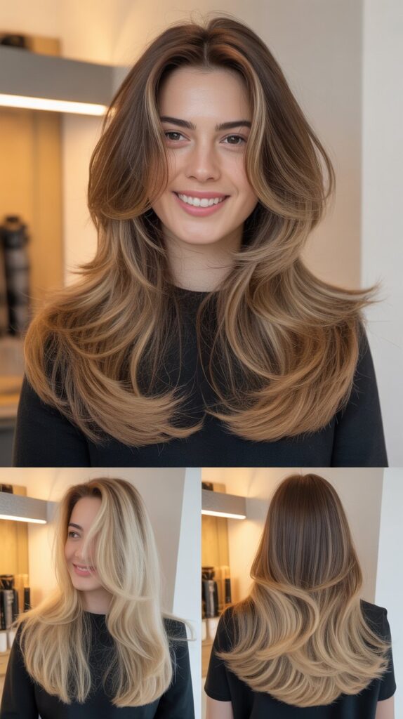 33 Best Long Haircuts With Flowy Front Layers 7 Graduated Layers For Volume