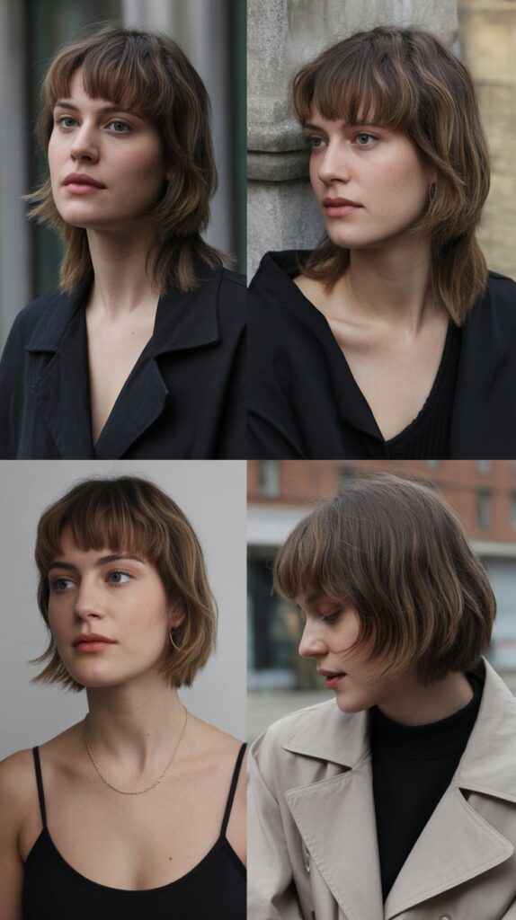 Asymmetric Fringe with Medium Angled Cut