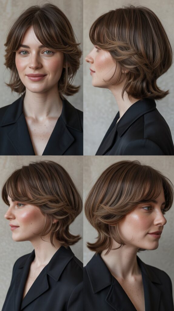 Layered Cut With Peek-A-Boo Bangs