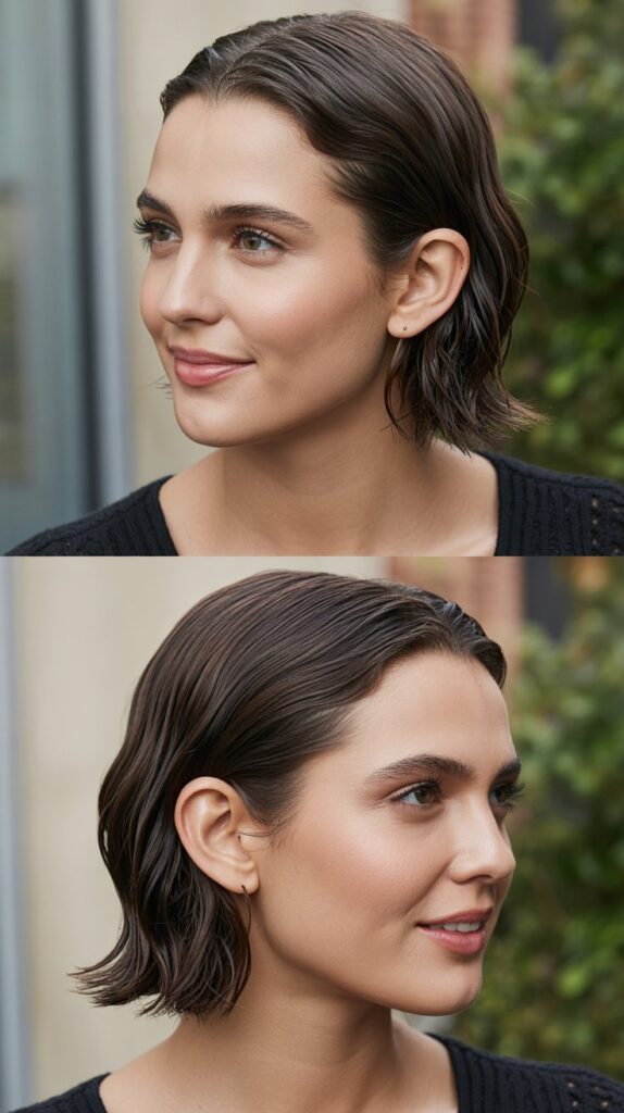 Slicked-Back Style