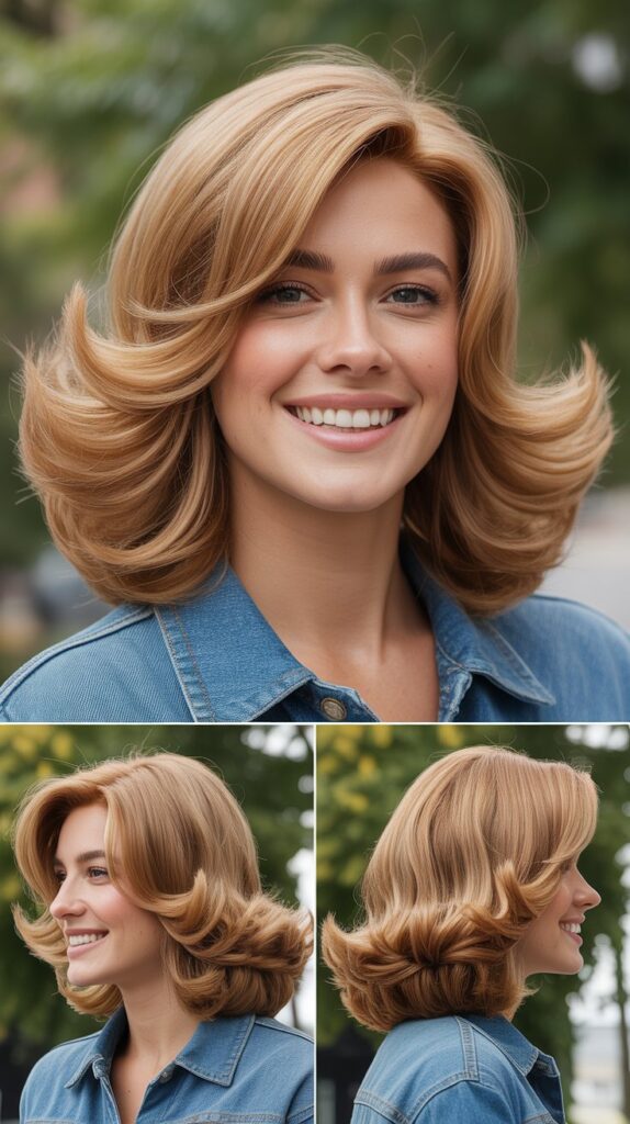 Bouncy Layered Ends With Curved Pieces