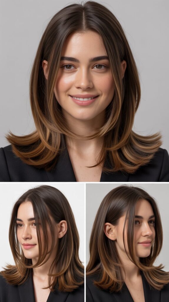 Elongated Layers With Cheekbone-Grazing Pieces