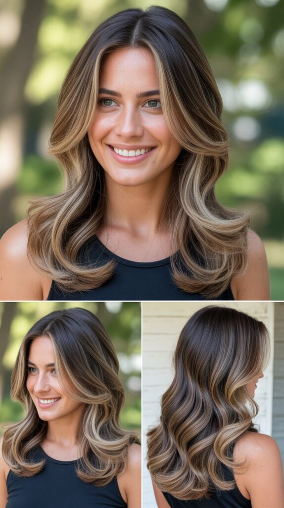 Waterfall Layers With Curved Face-Framing