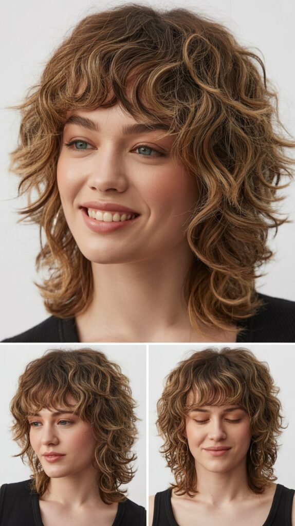 Shaggy Bangs With Textured Waves