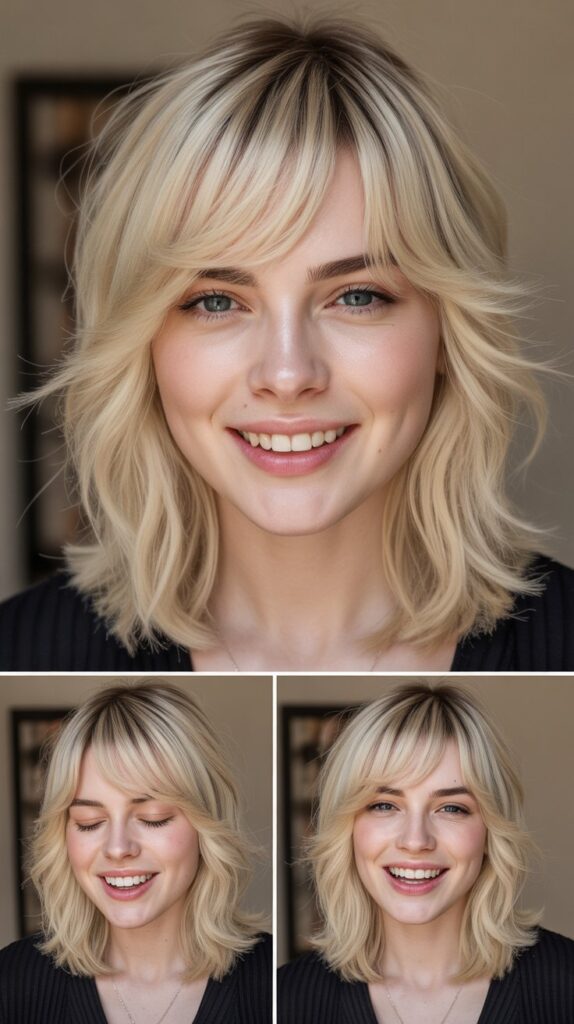 Slide-Cut Layers with Peek-A-Boo Bangs