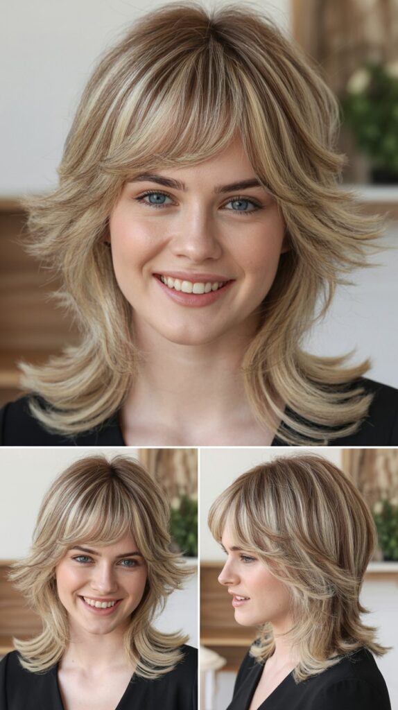 Feathered Layers with Wispy Bangs