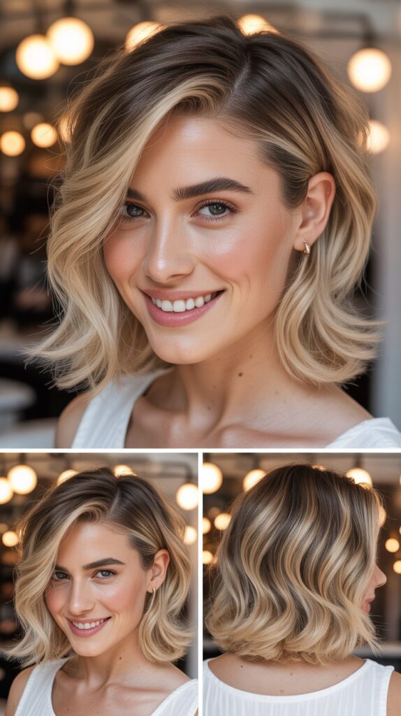 Side-Swept Lob with Soft Layers