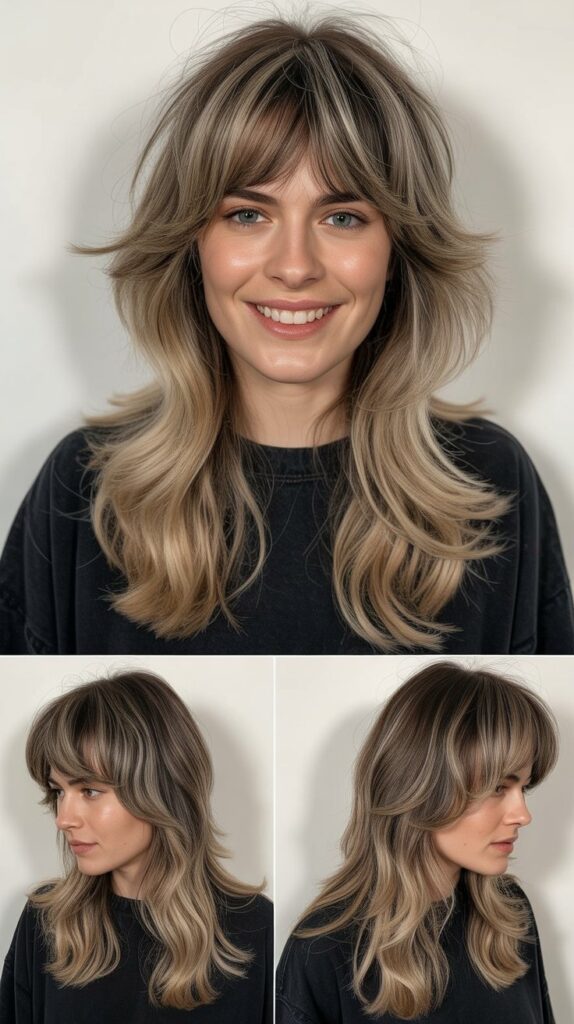 Long Shag With Wispy Bangs