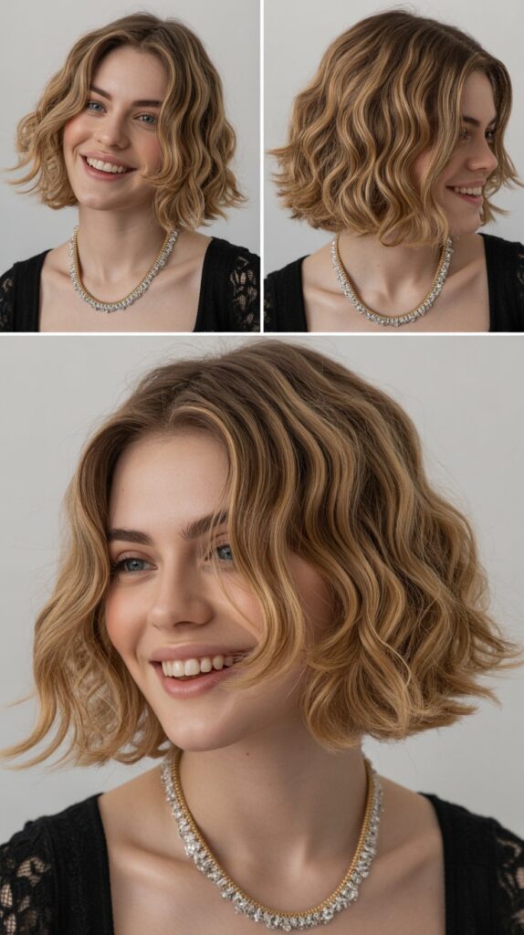 31 Stunning Wavy French Bob Haircuts for an Effortless Glow-Up 16 Razor-Cut Wavy Bob