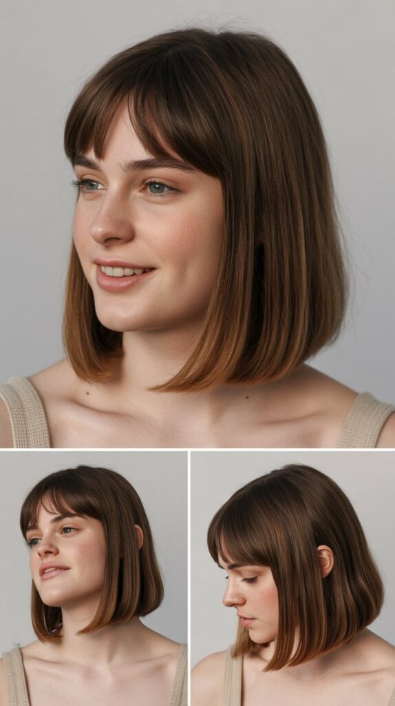 Inverted French Bob With Graduated Bangs