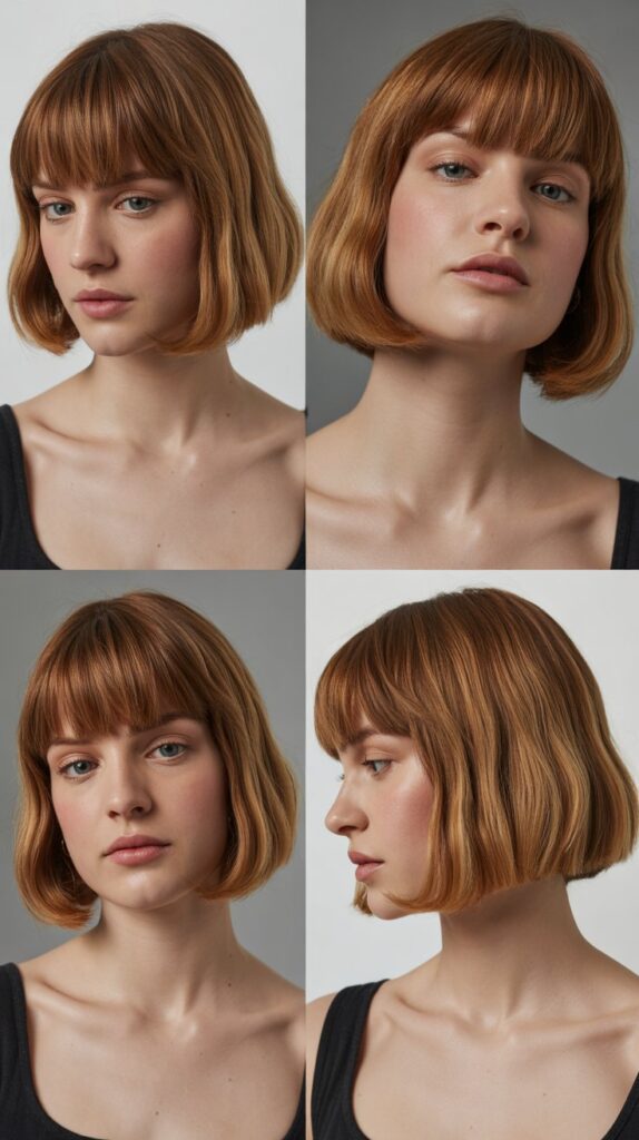 33 Stunning French Bob Haircuts With Bangs for Instant Fashion Edge 21 Nape-Length French Bob With Straight Bangs