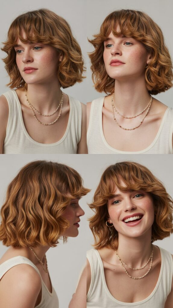 31 Stunning Wavy French Bob Haircuts for an Effortless Glow-Up 26 Piecey Wavy Bob