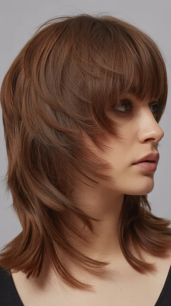  Piece-y Layers with Choppy Bangs