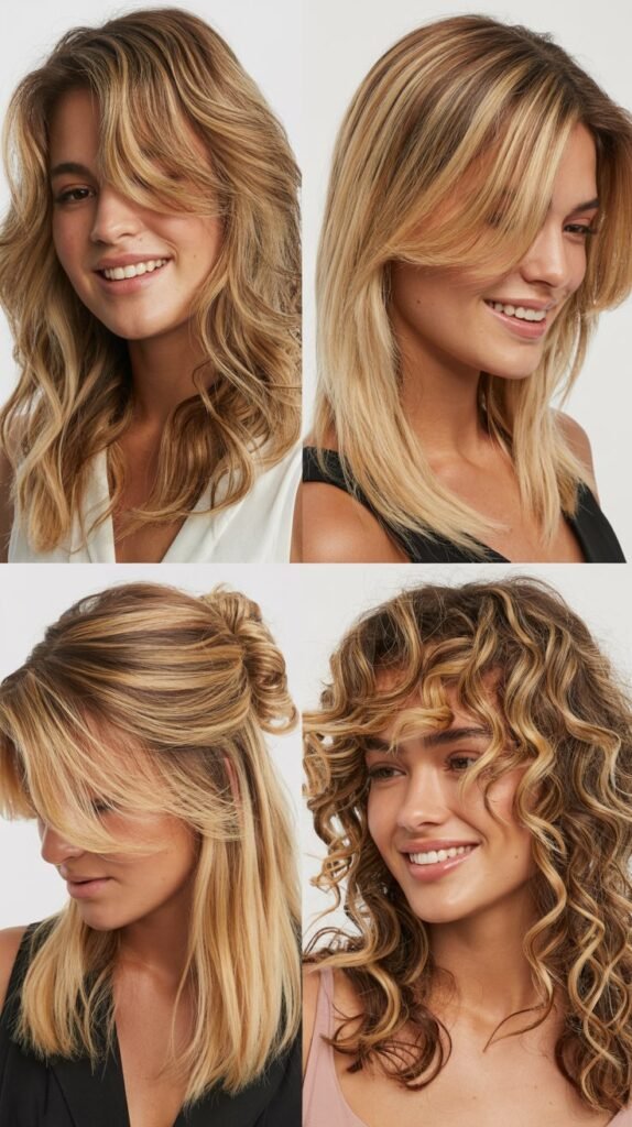Honey Blonde Highlights with Face-Framing Layers
