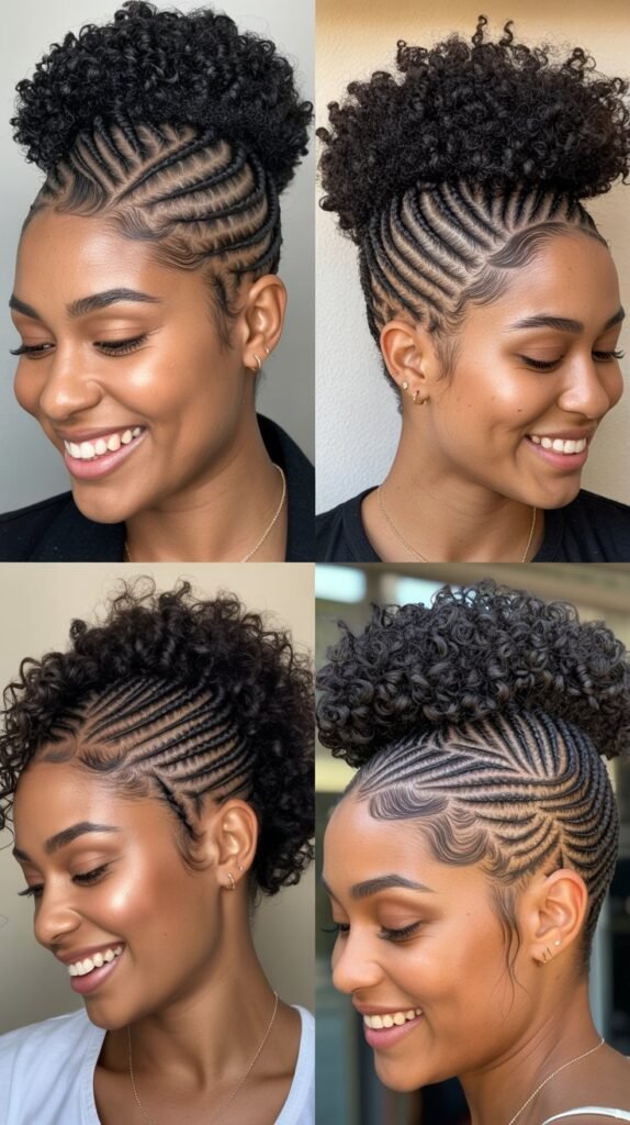 Cornrow Undercut With Textured Top