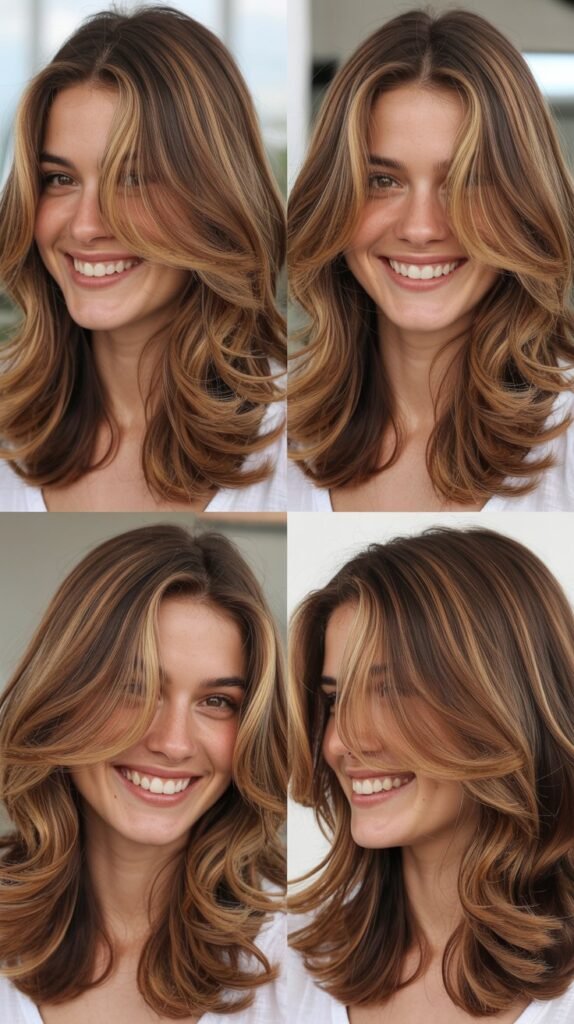 Maple Syrup Highlights with Mid-Length Layers