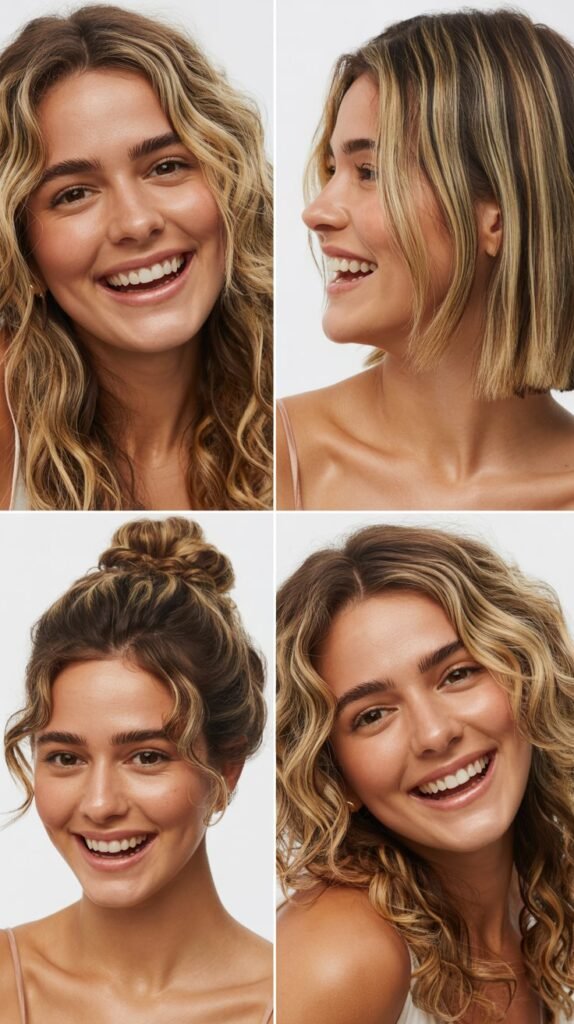 Blonde Highlights with Chocolate Lowlights