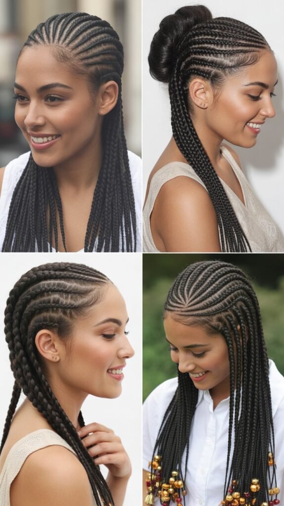  Classic Straight-Back Cornrows
