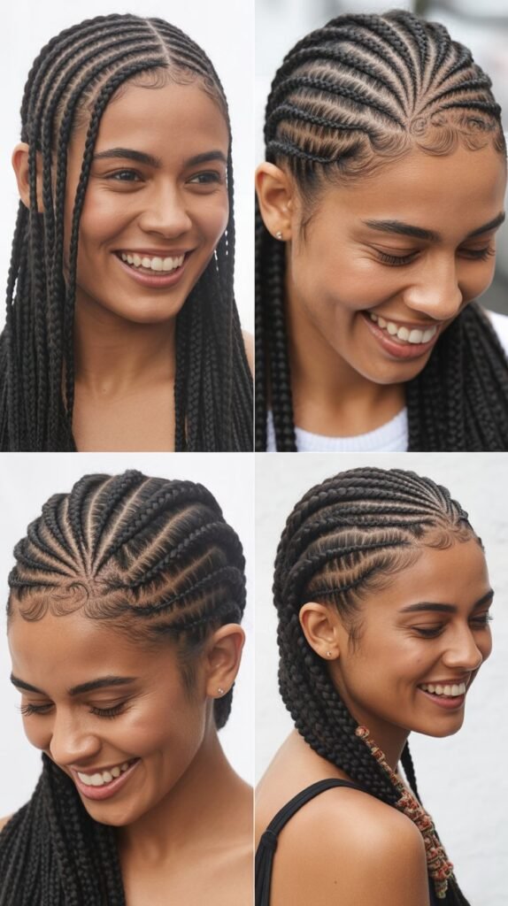 Multi-Directional Cornrows