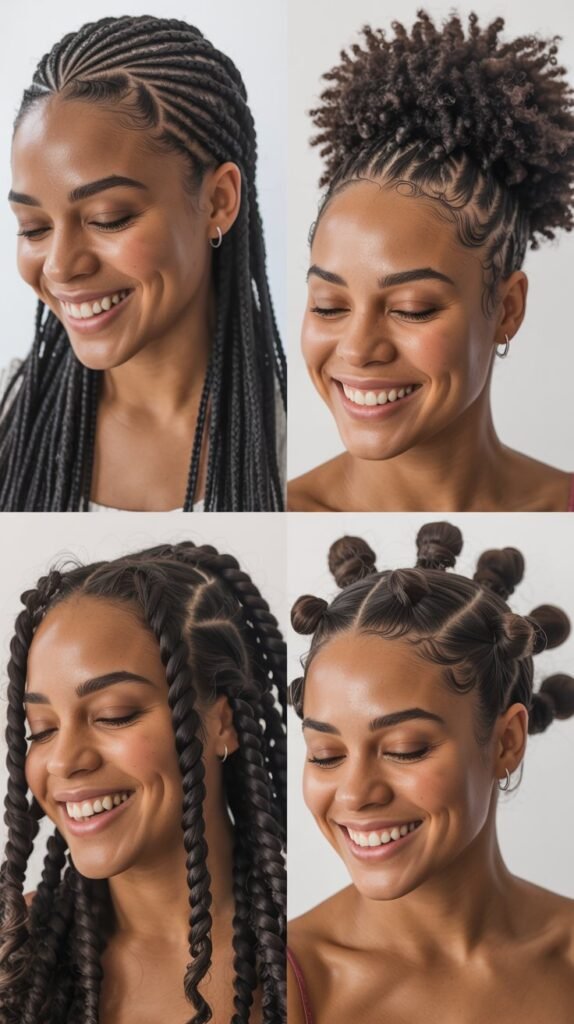 Asymmetrical Cornrows