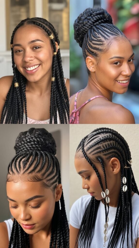  Cornrows with Twists