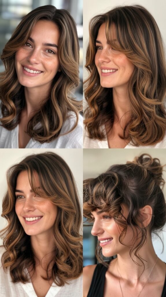 Chestnut Brown Highlights with U-Shaped Layers
