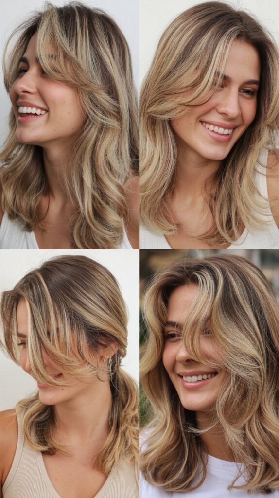 Blonde Babylights with Delicate Layers